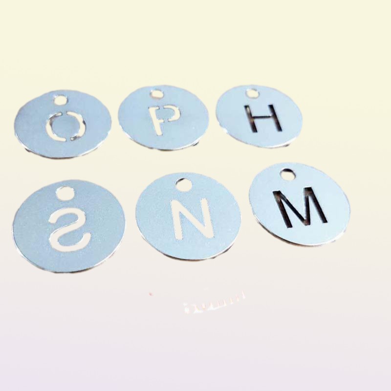 Novelty Items 26 PCS Stainless Steel Letters Plates Round Labels Mark Sign Classification Tags Metal Alphabet Item Marker AZ Sign2033936