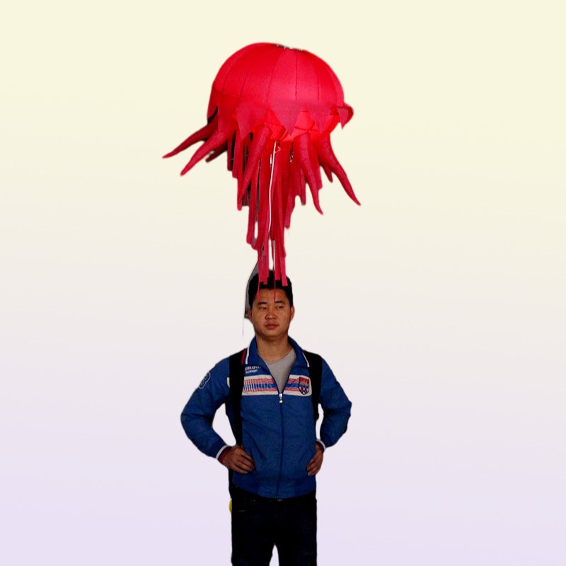 New arrival advertising inflatable hand raised jellyfish add lights balloons inflation ocean parade animals for party event decora