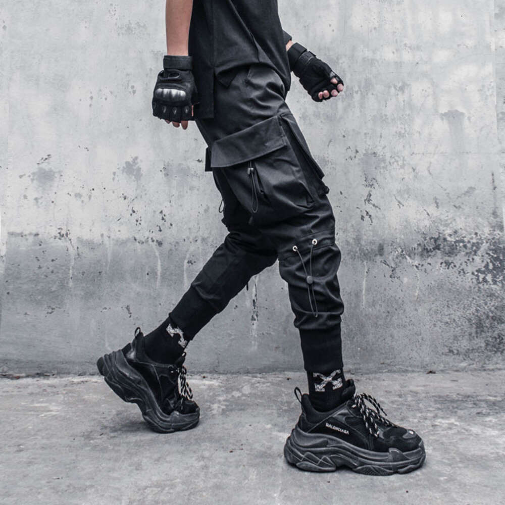 Studio Assassin Beam Foot Trousers Function of Male Big Bag Pants Loose Overalls
