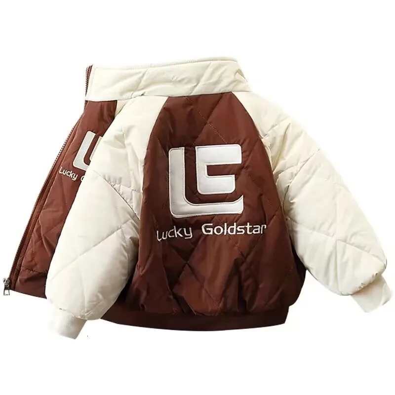 Winter Kids Plush Coat Childrens Cotton Thicken Jacket Down Parkas For Girls Boys Cute Cartoon Baby Snow Wear 231220