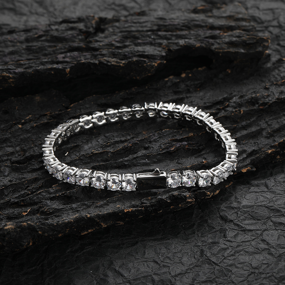 Chain Fine Men Women Tennis Bracelet Sterling Silver 925 100% GRA VVS1 D Color With Certificate 230411