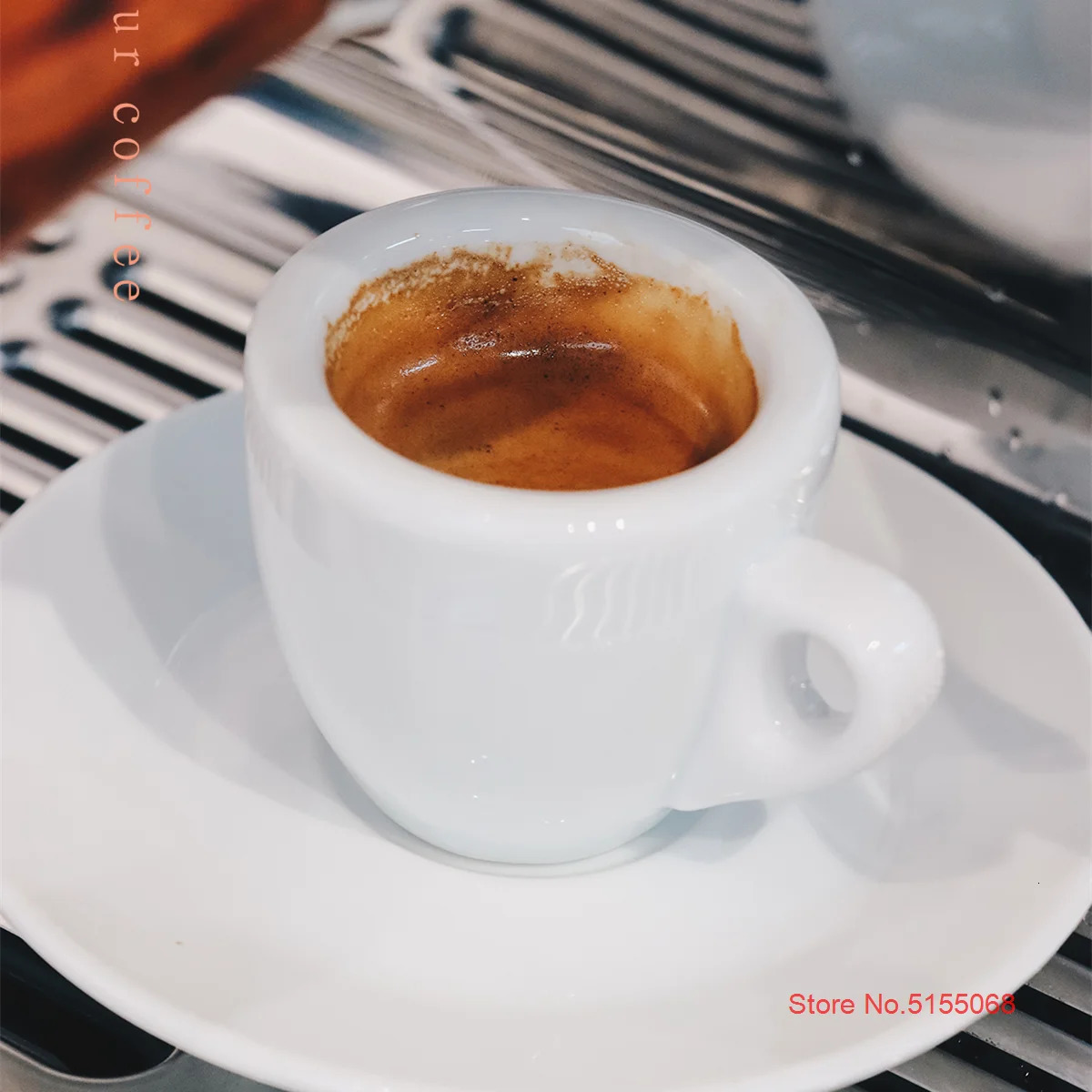 Nuova Point Professional Competition Level Esp Espresso S Glass 9mm Thick Ceramics Cafe Espresso Mug Coffee Cup Saucer Sets 231220