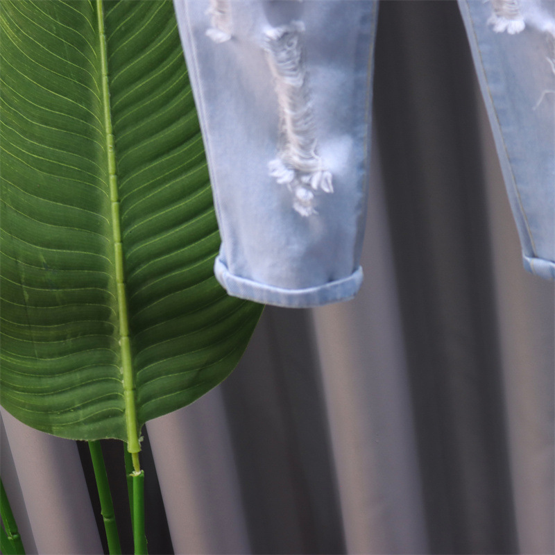 Spring and Summer Autumn Baby / Toddler Fashion Ripped Jeans Bottoms for Boy Girl Kids Clothes 210528