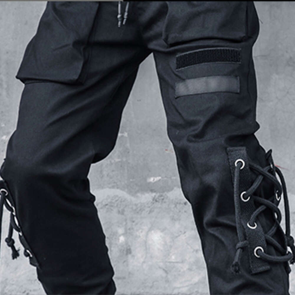 Functional Overalls Bind Hip-hop Beam Foot Trousers Slacks