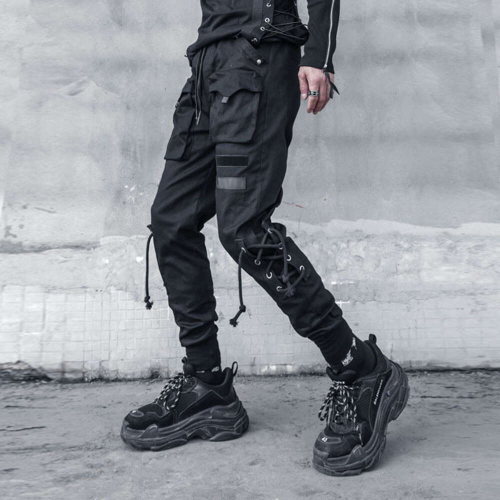 Functional Overalls Bind Hip-hop Beam Foot Trousers Slacks