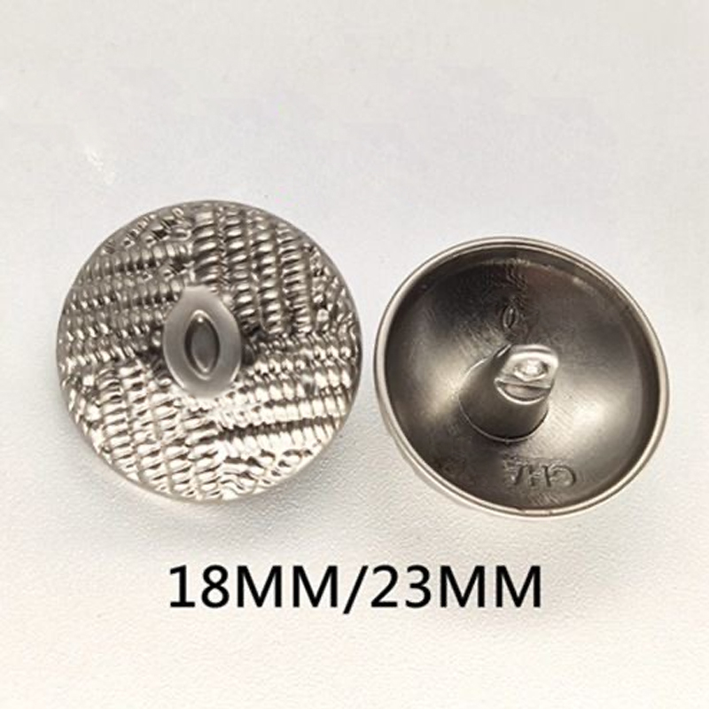 Metal Round Letter Buttons with Stamp Diy Sewing Button for Shirt Sweater Coat Silver Gold 18/23mm