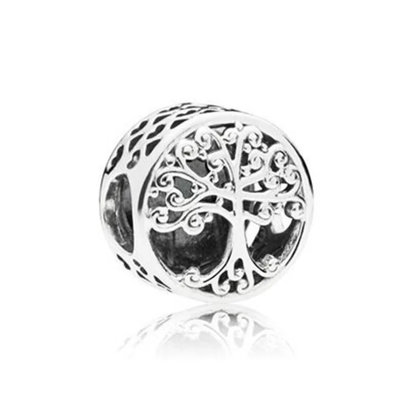 925 Silver Original European Fashion Charm Life Tree, Wings, Pumpkin Car Suitable for Bracelet DIY Women's Jewelry Free Shipping