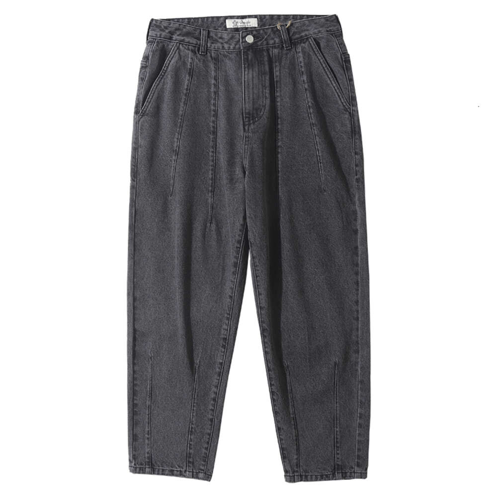 Unisex Haruku Four Seasons Streetwear Men's Clothes Jeans Loose Hiphop Oversize Washed Old Wide Straight Leg Pants Japanese