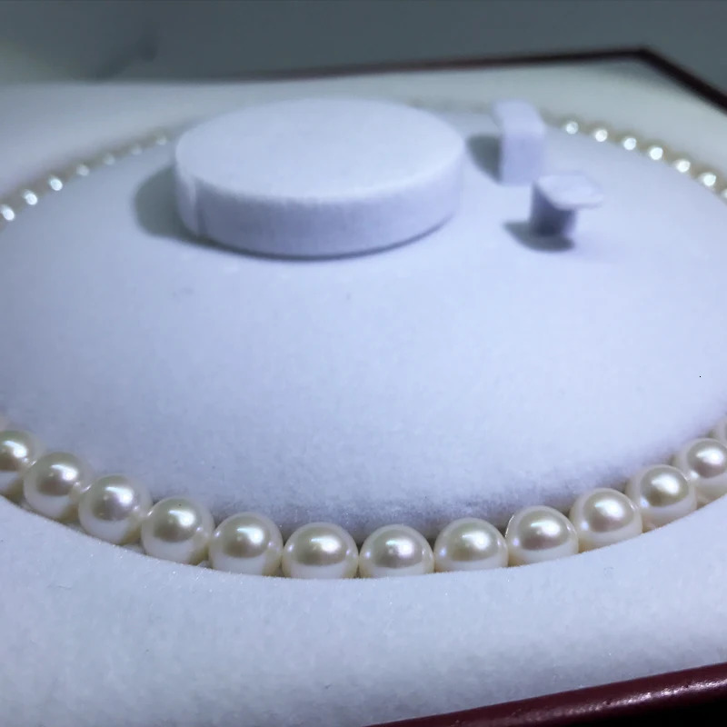 4A Perfect Round Pearls High Luster Half Hole White Color Natural Freshwater Pearl 6mm 7mm 8mm 231221