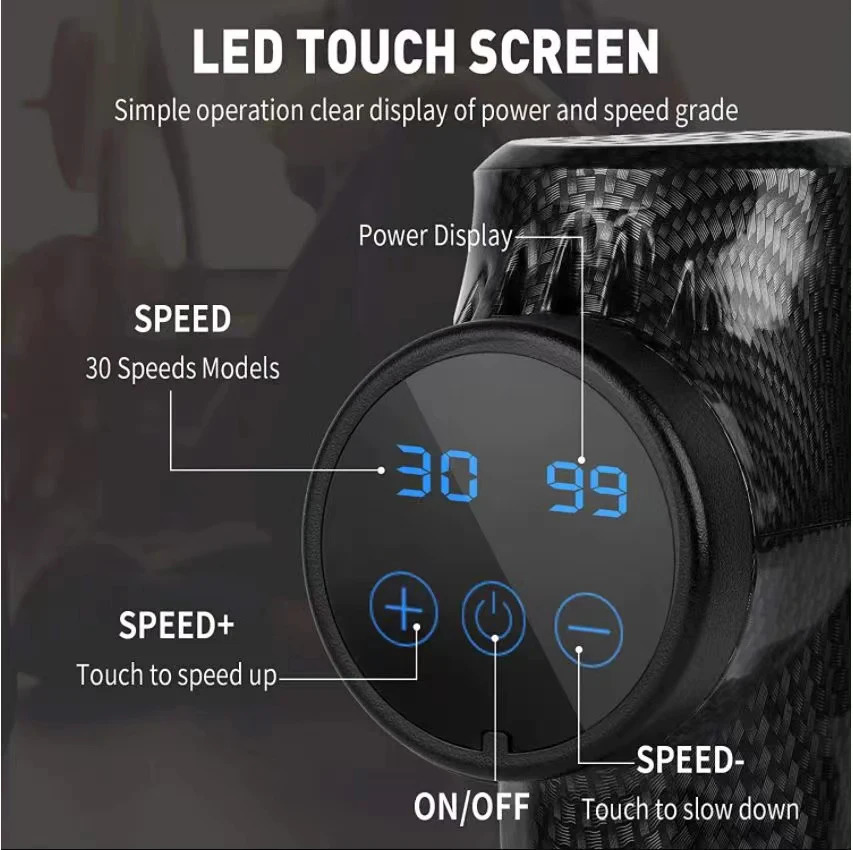 PHOENIX A2 PRO ATHLETE MASSAGE GUN High frequency Massage Gun Muscle Relax Body Relaxation Electric Massager with Portable Bag 231221