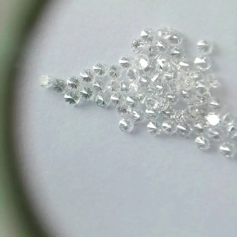 COSFIX Small Size Round Cut Lab Grown Diamond HPHT DEF Color VVSVSSI Clarity Loose Gems Jewelry Made 231221