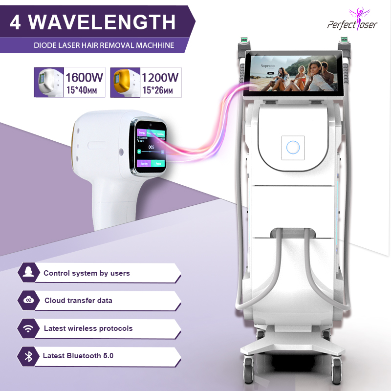 latest 2024 diode laser hair removal cold 1200W & 1600W 755 808 1064nm all skin type FDA
