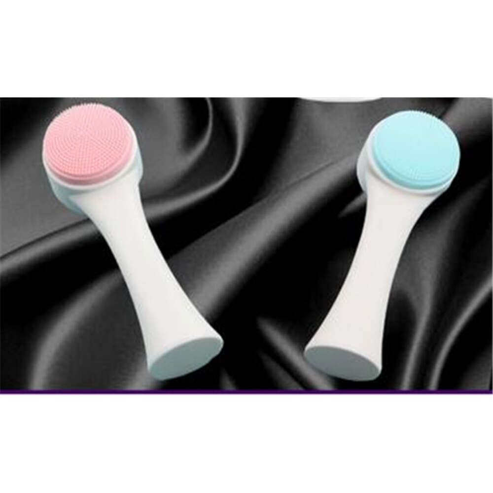 Double Sides Facial Cleansing Brush Portable Size Face Cleaning Tool Pore Massager Facial Beauty Brush Gezichtsreinigingsborstel Cepillo WholesaleDe L