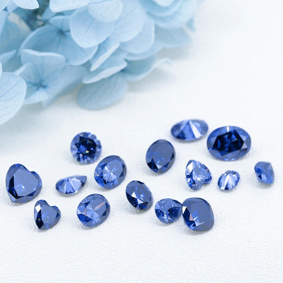 Round Cut 01ct to 6ct Natural Stones Royal Blue Loose Gems Pass Diamond Test For Jewelry Gemstones With Certificate 231221