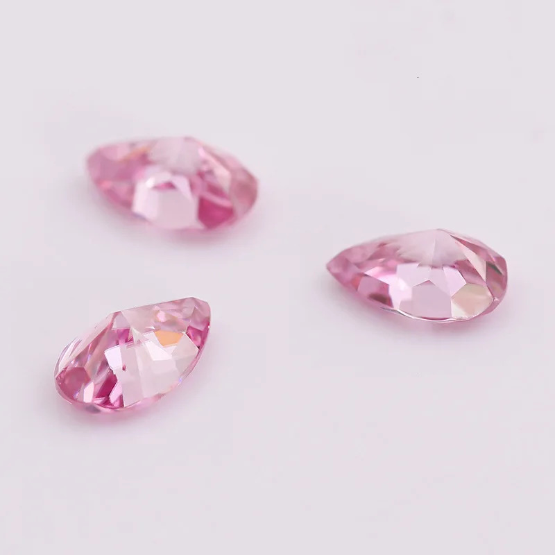 Pink Loose 100 Real Lab Gemstone Stones For Women Jewelry Diamond Ring Material GRA RoundPearEmeraldOval Cut 231221