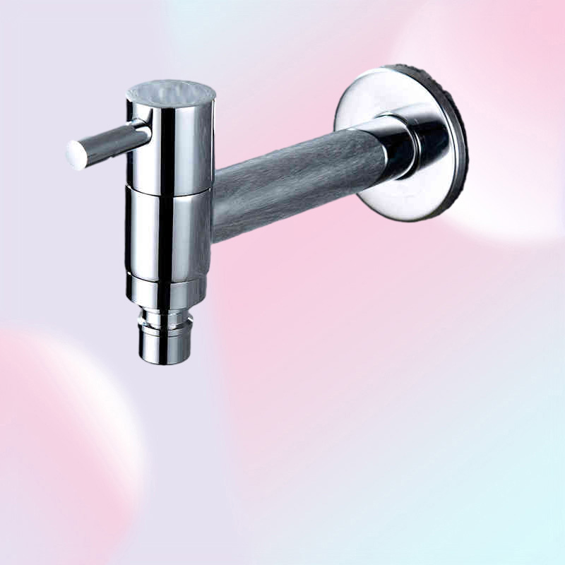 Wall Mounted Small Decorative Garden Faucet Long Washing Machine Water Basin Bibcock Taps1394029