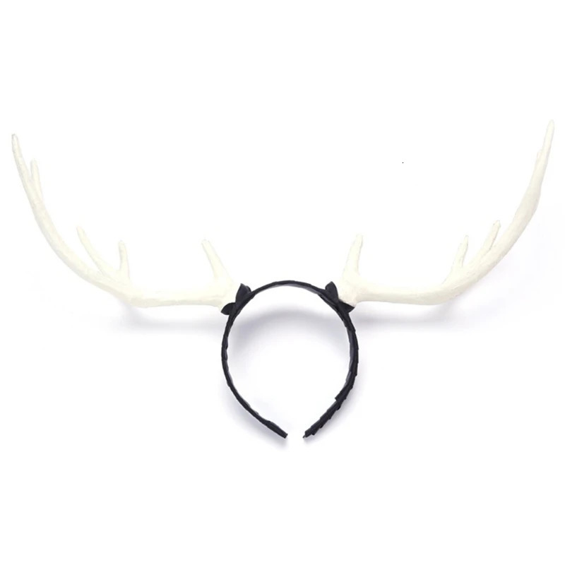 Antlers Headband Halloween Elk Headwear for Party Wear Deer Horn Hair Band Christmas Headpiece Supplies S27 21 231221