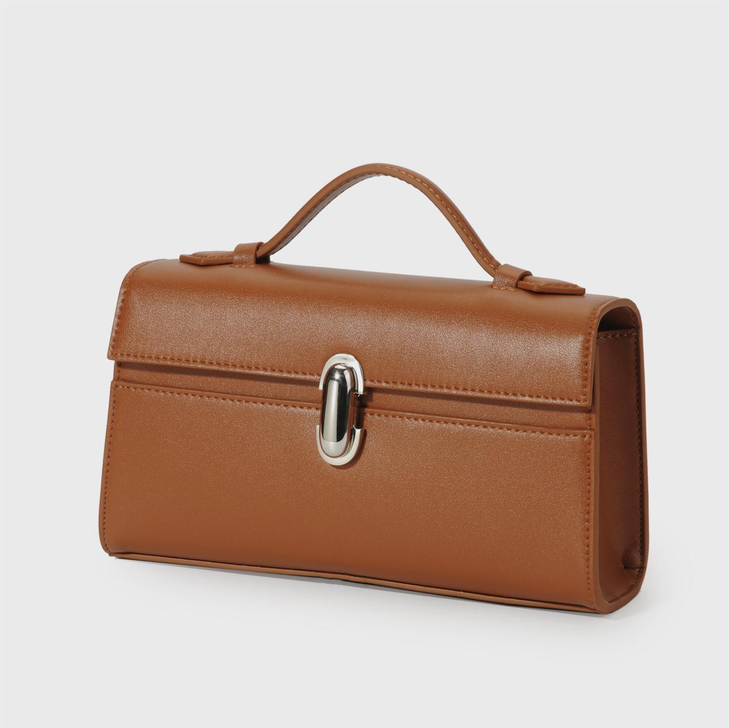 Savette Handbag: Luxurious Genuine Leather Evening Envelope Bag - French Niche Kendall Jenner Edition, Chic Minimalist Square Tote Elegant Suede Smoot