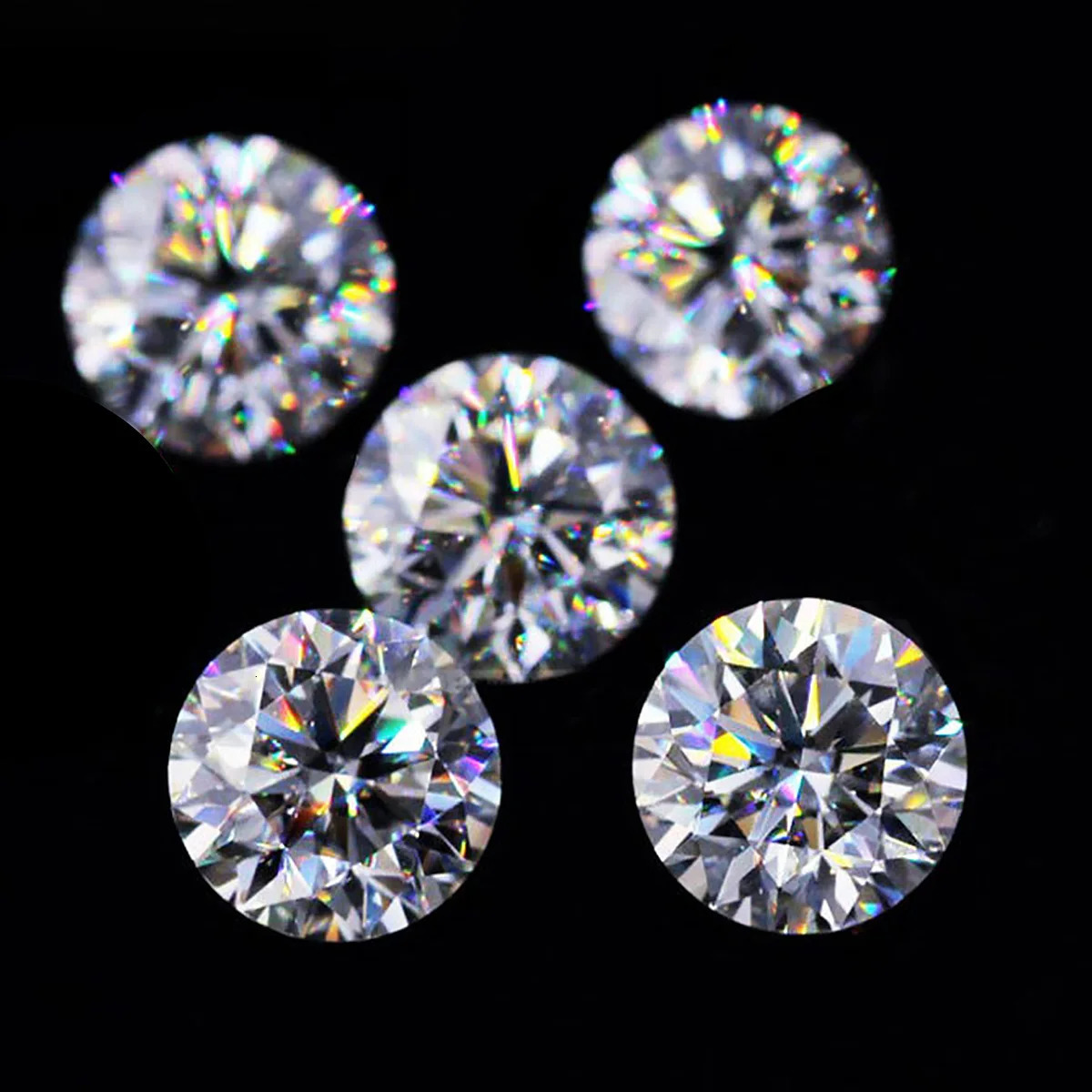 Real Loose Stones Gemstones 5mm to 18mm D Color VVS1 Round Diamond Excellent Cut Pass Test with GRA Certificate 231221