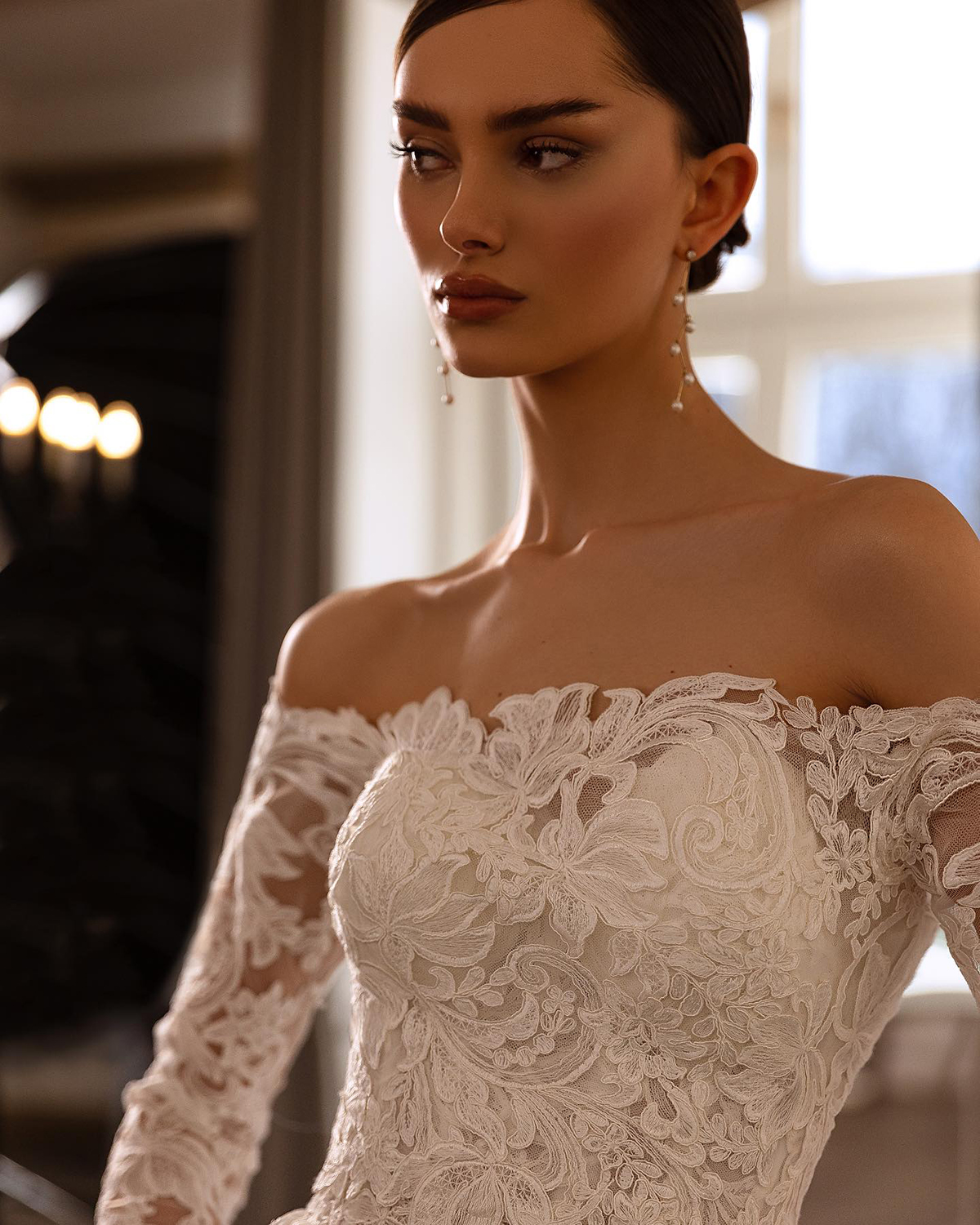 Boho Lace Wedding Dresses Off Shoulder Long Sleeve A e Bridal Gowns Vestido Novia Backless Beach Summer Bride Dress 2 Pieces