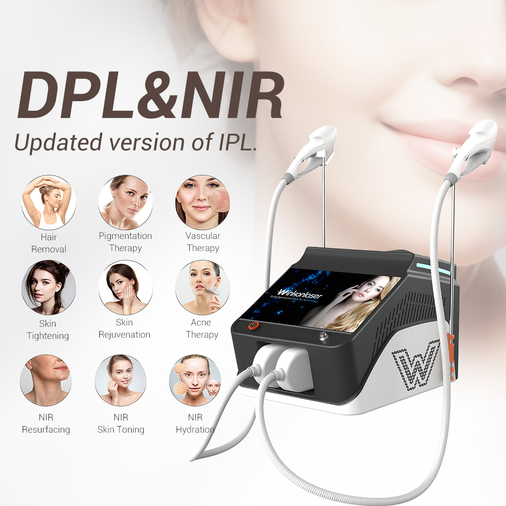 New Arrivals 2 In 1 IPL DPL Hair Removal Machine NIR Near Infrared Skin Rejuvenate Milk Light Beauty Device For Salon Use