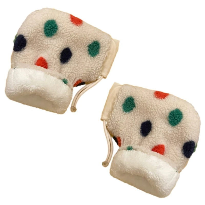 Stylish Bike Riding Gloves Functional Hand Warmers Cartoon Warm Mittens Winter Essential for 3-12T Boys Girls 231221