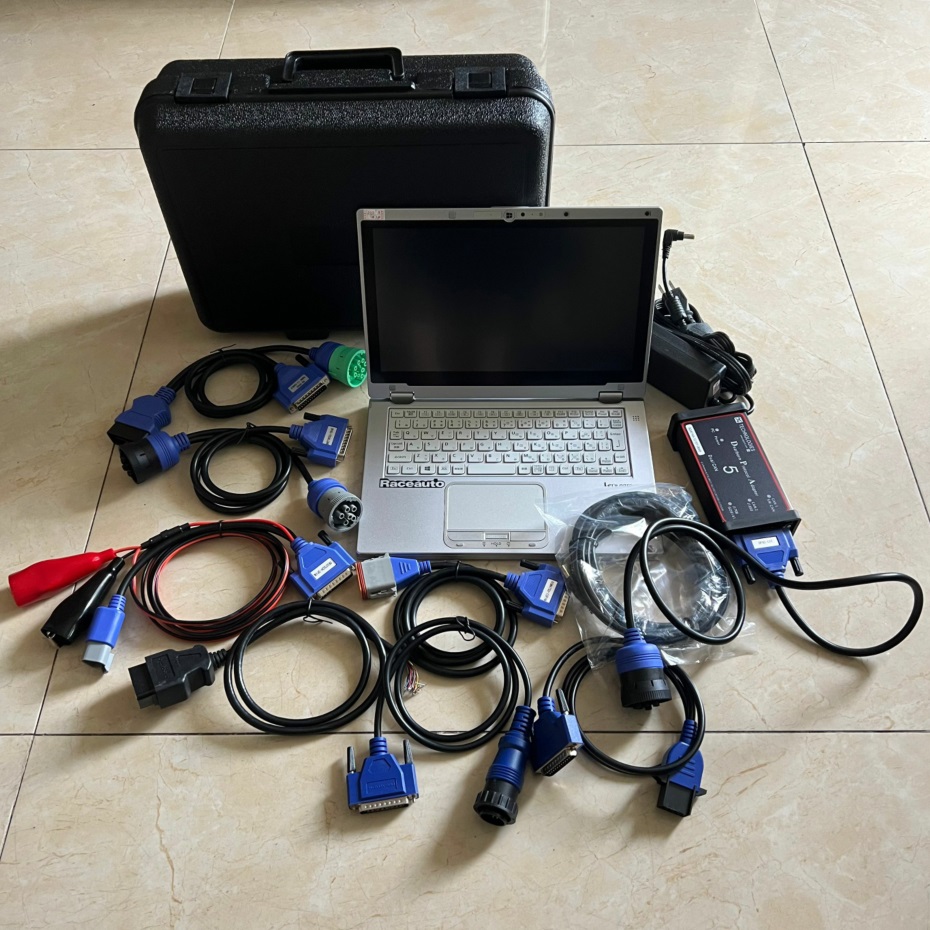 new Dearborn Protocol Adapter5 Heavy Duty Truck Scanner DPA5 Truck diagnostic tool DPA 5 with SSD in Laptop CF-AX2 Tablet 8GB RAM