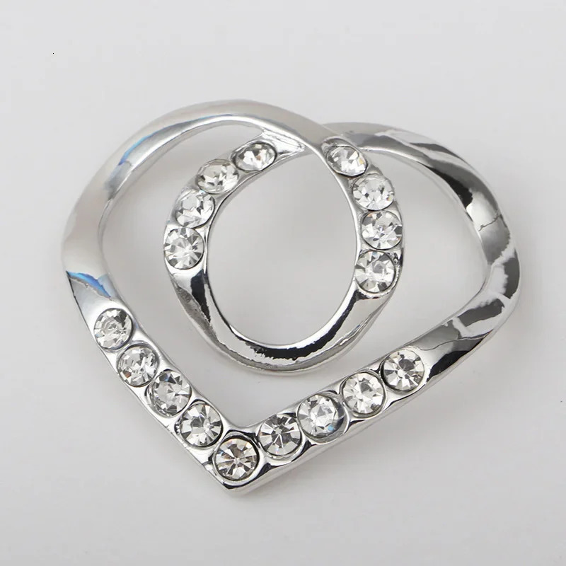 New Fashion Corner Hem Knot Chest Crystal Pearl Metal Headband Scarf Ring Button Shirt Fixed Button Accessories 231222