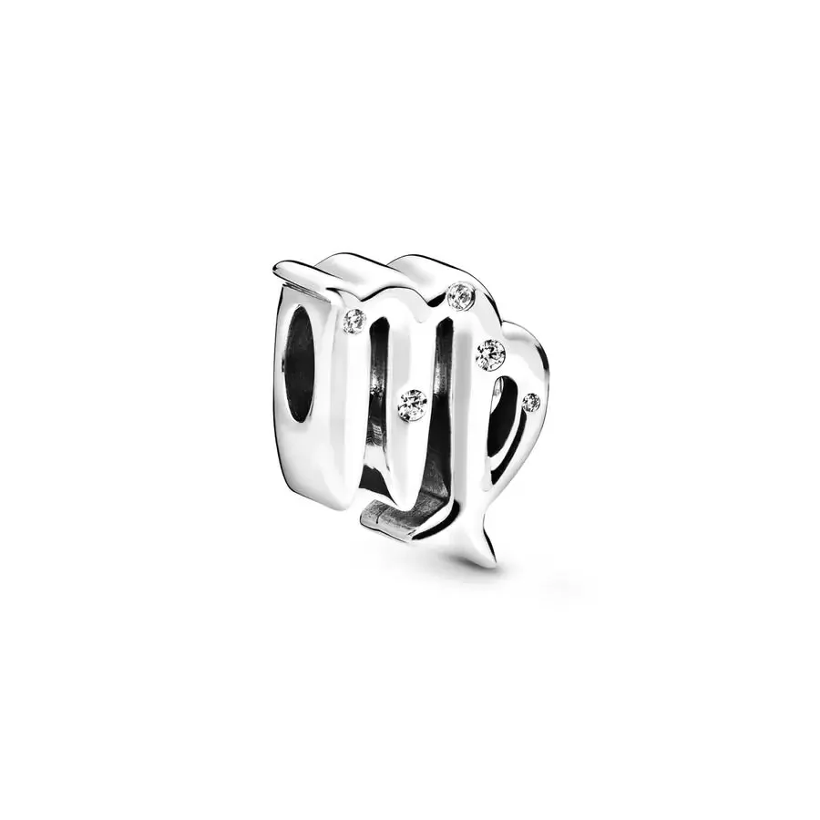925 Sterling Silver Sparking Zodiac Fashionable 12 Zodiac Beads Aries Cancer Libra Charm Fit S925 Snake Bracelet Jewelry Gift Free Shipping