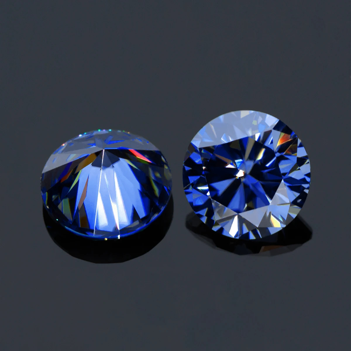 Round Cut 01ct to 6ct Natural Stones Royal Blue Loose Gems Pass Diamond Test For Jewelry Gemstones With Certificate 231221