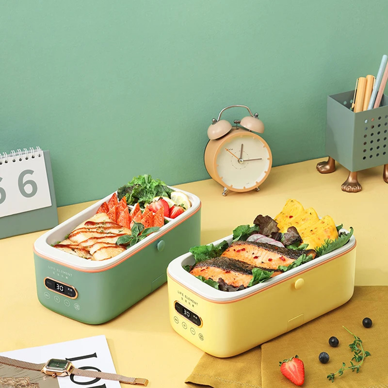 220V 1L Mini Lunch Meals Box Automatic Portable Fast Heating Electric Rice Cooker Easy For Travel 231221