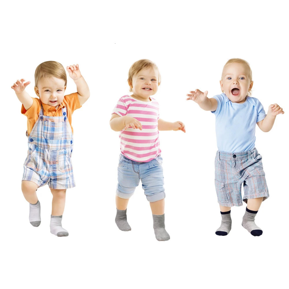 24 Pairs Boy Toddler Baby Crew Socks 1-14Years Old Soft breathable Socks For Toddlers kids Boys Girls 231221