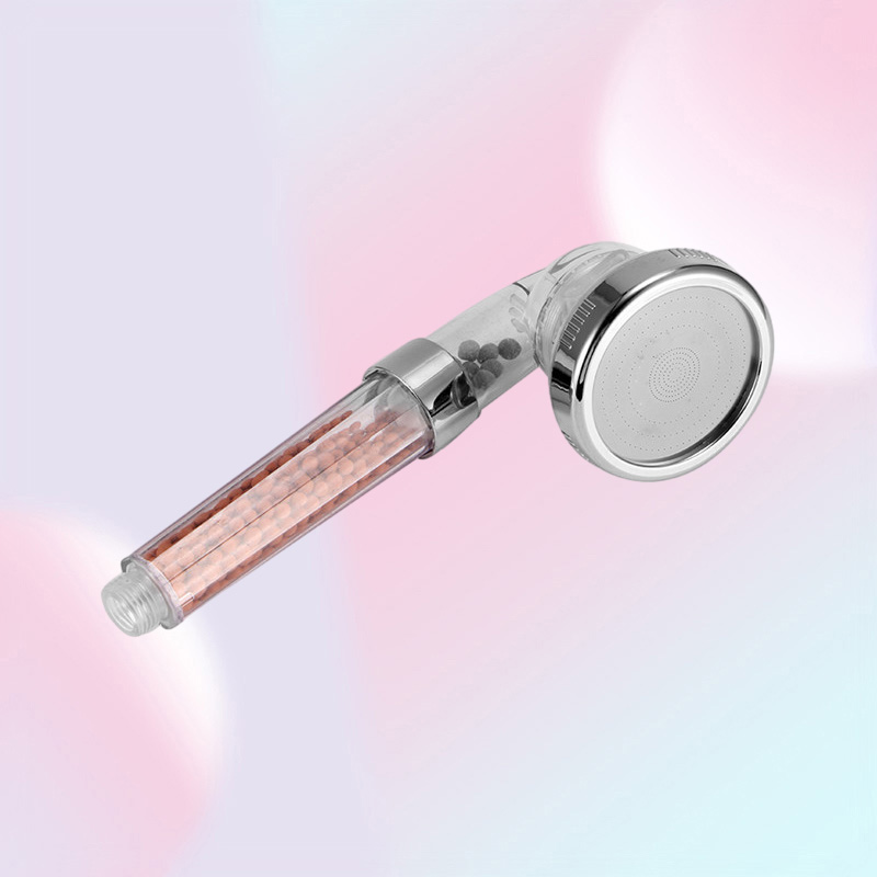 3 Function Adjustable Jetting Shower Head Bathroom High Pressure Water Saving Handheld Anion Filtered Rainfall Spa Shower Heads SH6385364