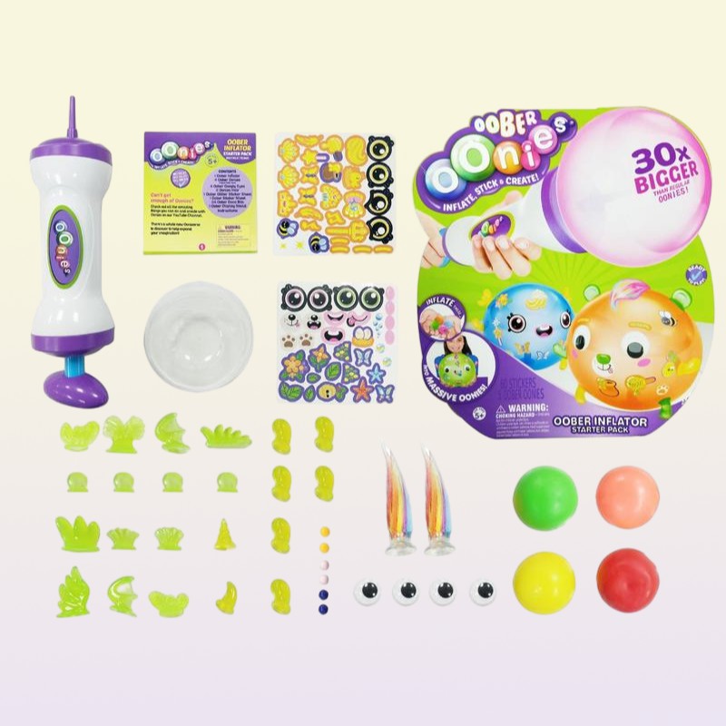The Oonies RefillPack Children DIY Handmade Creative Ball Onoies Bubble Inflator Toy Table GameToy Balloon Play Set 220426