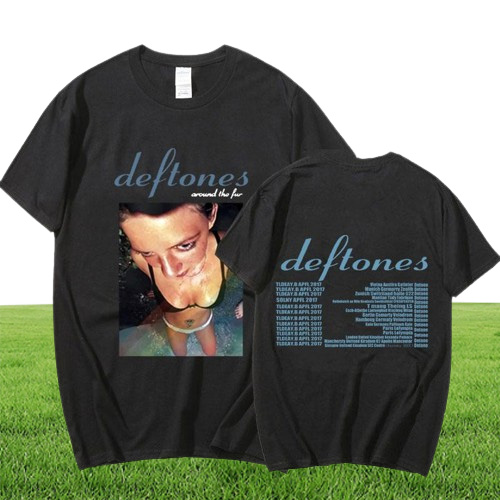 Men's T-Shirts Goth Retro Grunge Tee Shirt For Unisex Streetwear Around The Fur Tour Band Concert T-Shirt Punk Hippie