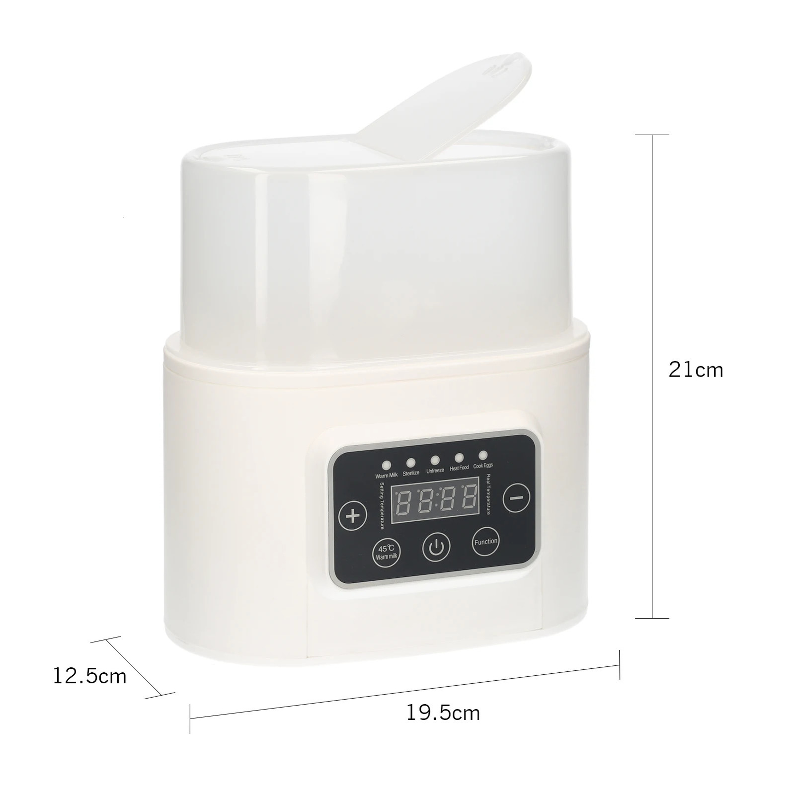 Baby Bottle Warmer 5-in-1 Digital Baby Food Heater with Timer Digital Display Double Bottle Steam Sterilizer Defrosting US PLUG 231222