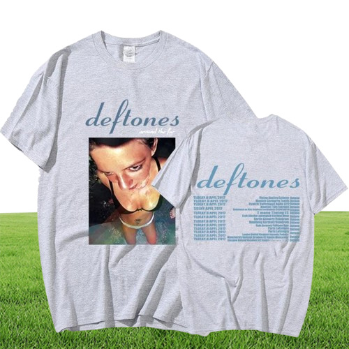 Men's T-Shirts Goth Retro Grunge Tee Shirt For Unisex Streetwear Around The Fur Tour Band Concert T-Shirt Punk Hippie