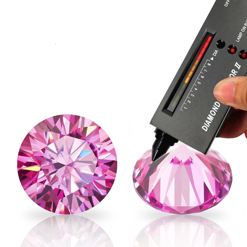 Pink Loose 100 Real Lab Gemstone Stones For Women Jewelry Diamond Ring Material GRA RoundPearEmeraldOval Cut 231221