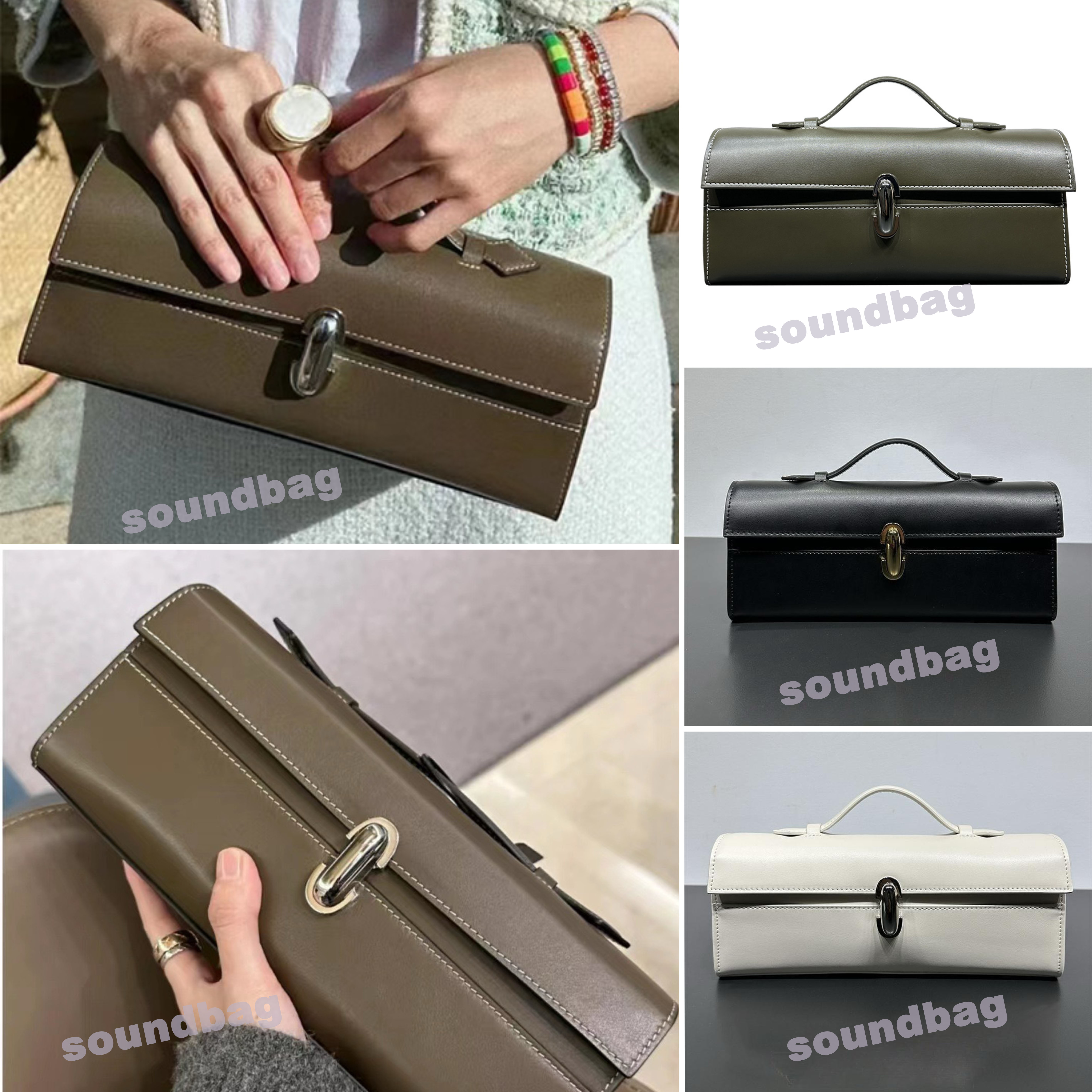 Savette Handbag: Luxurious Genuine Leather Evening Envelope Bag - French Niche Kendall Jenner Edition, Chic Minimalist Square Tote Elegant Suede Smoot
