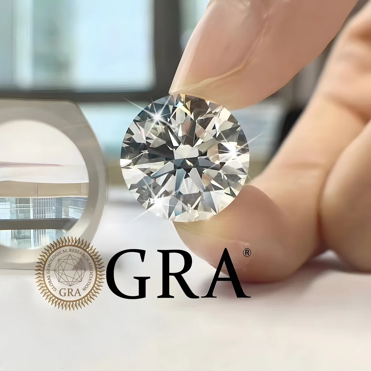 Real Loose Stones Gemstones 5mm to 18mm D Color VVS1 Round Diamond Excellent Cut Pass Test with GRA Certificate 231221
