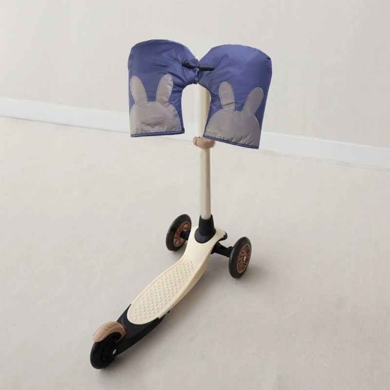 1 Pair Children's Scooter Gloves Thicked Warm Mittens Hand Muffs for Boys Girls Windproof Bike Riding Gloves 231225