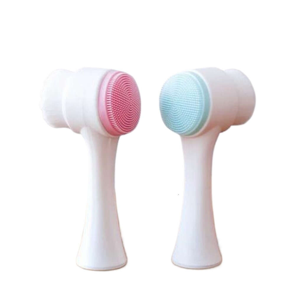 Double Sides Facial Cleansing Brush Portable Size Face Cleaning Tool Pore Massager Facial Beauty Brush Gezichtsreinigingsborstel Cepillo WholesaleDe L