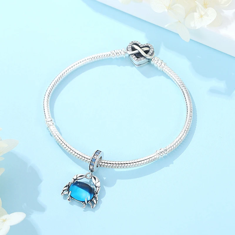 925 Sterling Silver Original Fashionable Charm Bead Love Dog Cat Claw Firefly Pendant Charm Suitable for Bracelet Women DIY Jewelry Free Shipping
