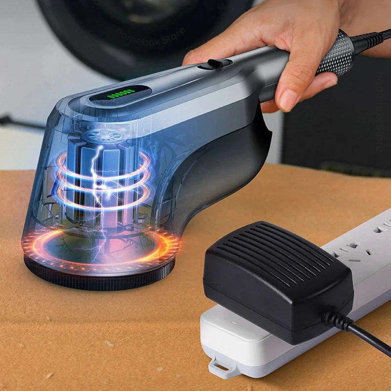 60W Commercial Lint Remover Spool Machine Professional Hairball Trimmer Clothes Electric Lint Remover Dry Cleaners Shaving Ball 231221