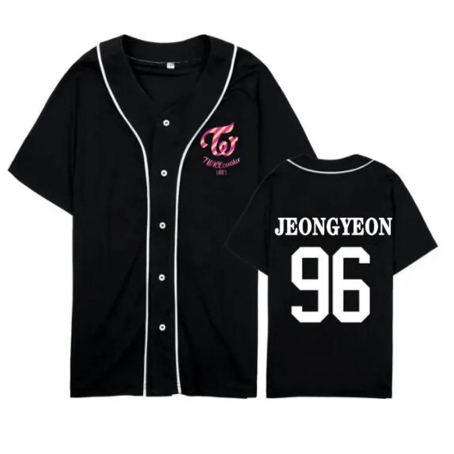 KPOP Twice Merch Baseball t-Shirt Men Women Unisex Hipster Hip Hop Short Sleeve Tee Shirt Street Wear Summer Tops
