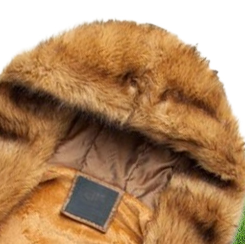 Whole brown faux fur coats for men winter fur vest jacket big size warm sleeveless outwear mens hooded fur coat overcoat