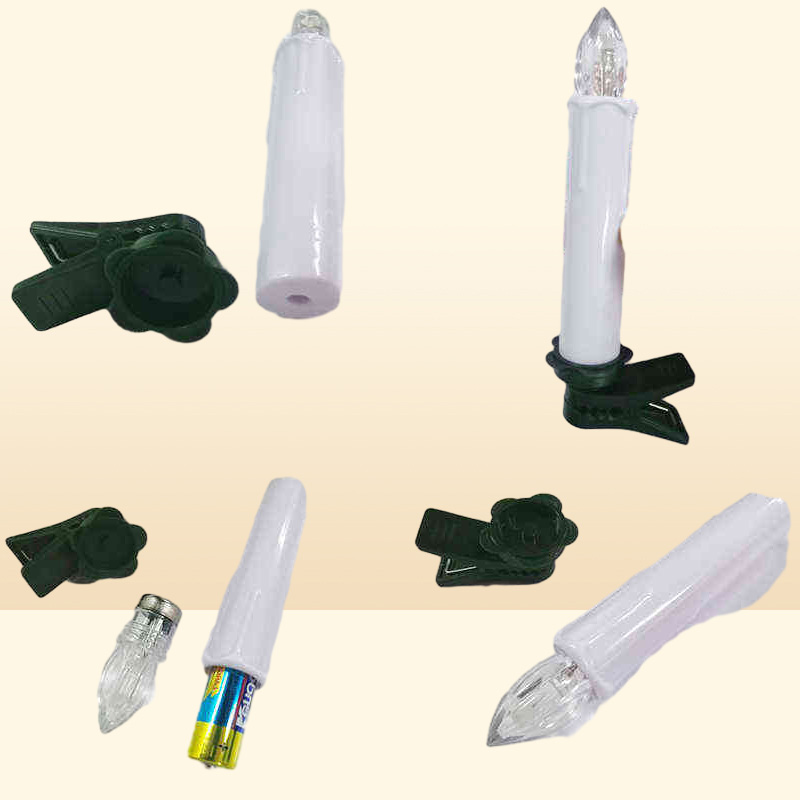 LED Electric Candles Flameless Colorful With Timer Remote Battery Operated Christmas Candle Lights For Halloween Home Decorative 24537915