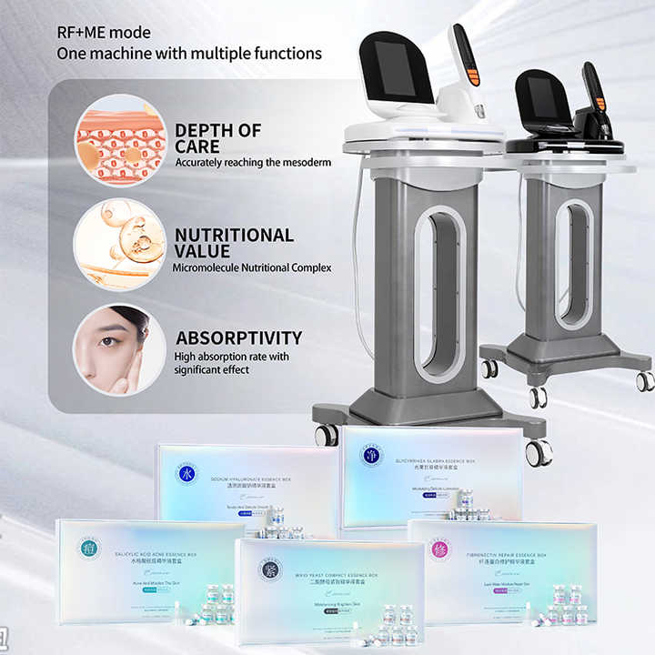 Ems Rf Face Lifting No Needle 2 In 1 Mesotherapy Device For Skin Rejuvenation Pore Shrinking Wrinkle Remover Skin Tighten