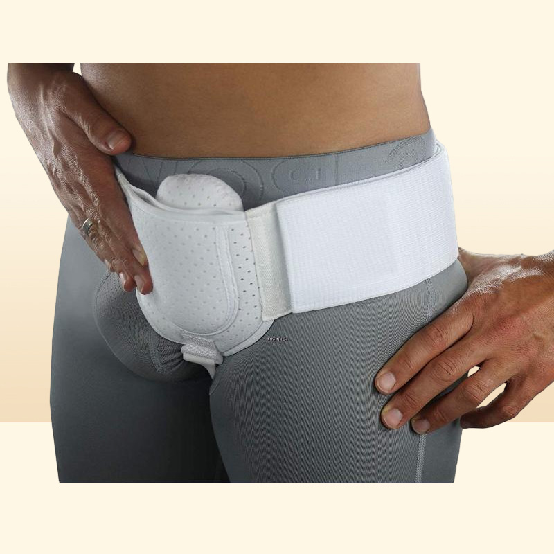 Waist Support Hernia Belt Truss For Inguinal Or Sports Brace Pain Relief Recovery Strap With 1 Removable Compression Pads