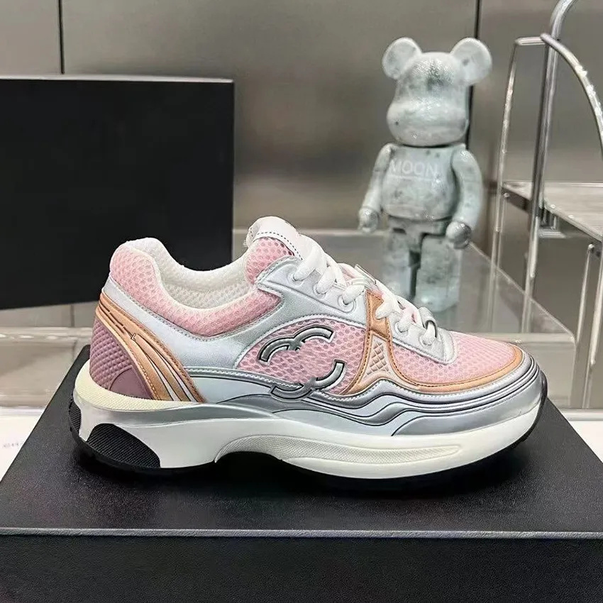 designer shoes womens mens trainers sneakers mens shoes leather rubber warm beautiful round toe multi-color versatile thick lace up casual shoes platform Sneakers